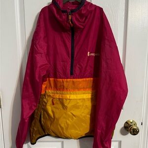 Cotopaxi Pink and Yellow Windbreaker